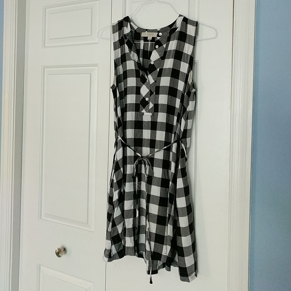 Playful LOFT gingham dress